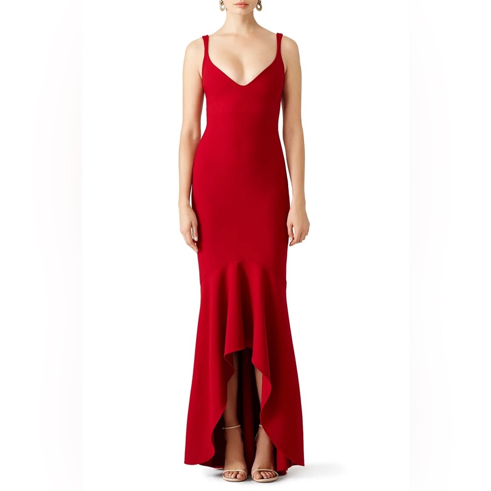 Cinq à Sept Red Sade Gown 4